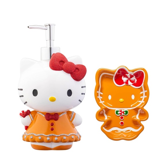 Sanrio | Bath | Hello Kitty Soap Dispenser And Dish Set | Poshmark